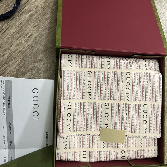 Gucci gf floral belt size 80 BNWT - Picture 2 of 9